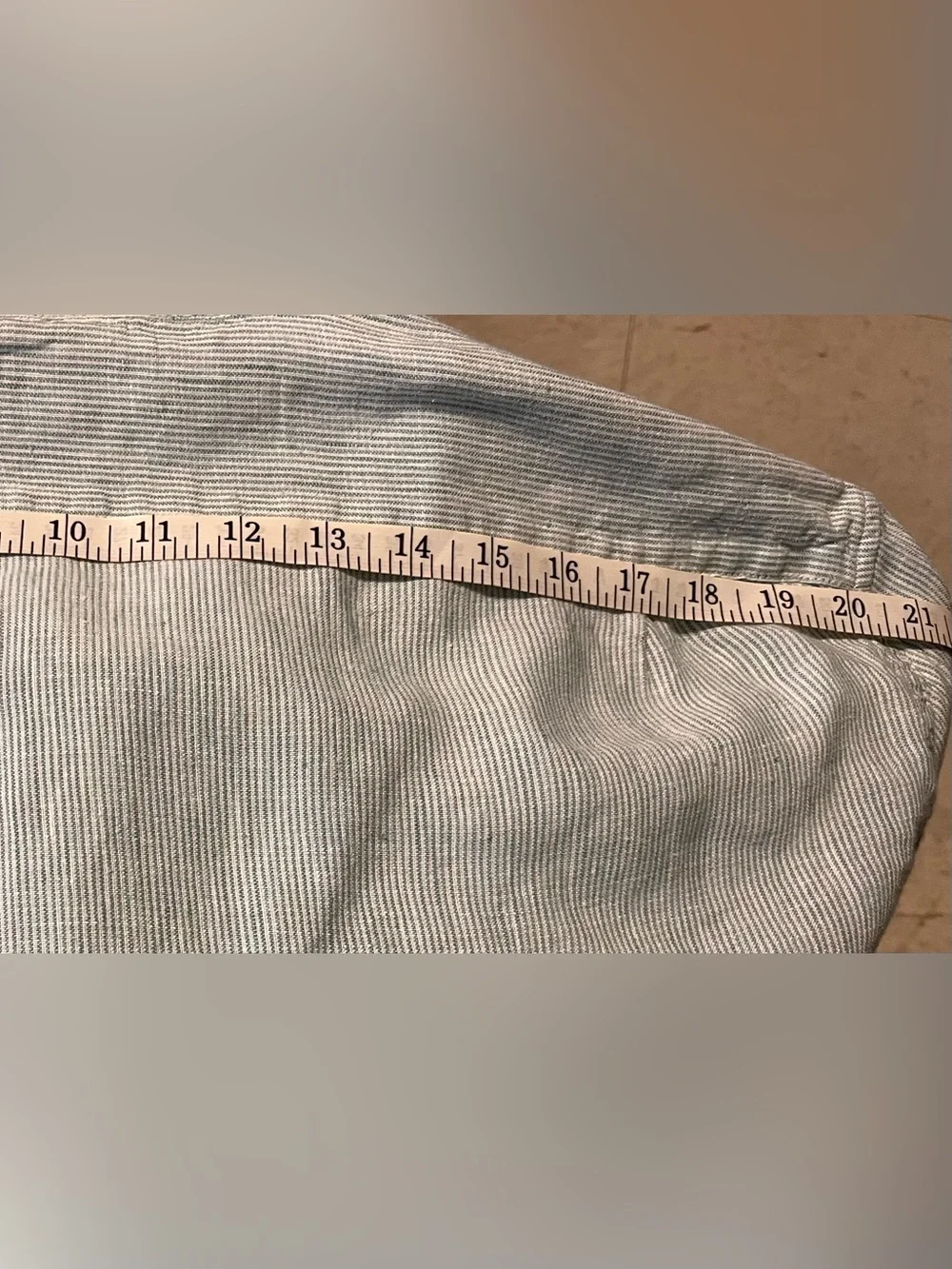 J. Crew Pale Blue Thin-Striped Button-Down Men’s Shirt XXL